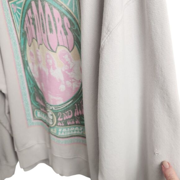 Free People X Daydreamer Graphic Sweatshirt-Doors-Oversized-Y2K Revival-Rocker-L - Picture 8 of 12